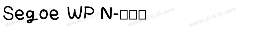 Segoe WP N字体转换
